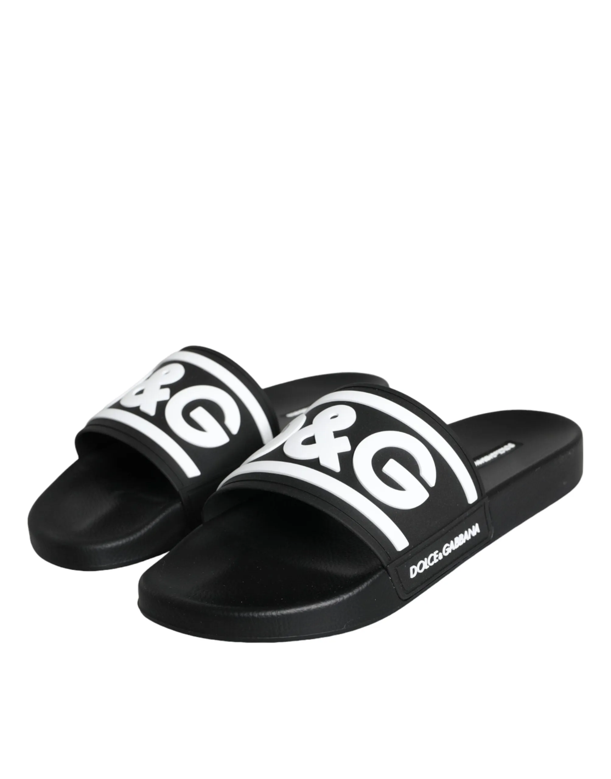 Black White Sandals Rubber Beachwear Shoes sold by Louxly product image thumbnail 3