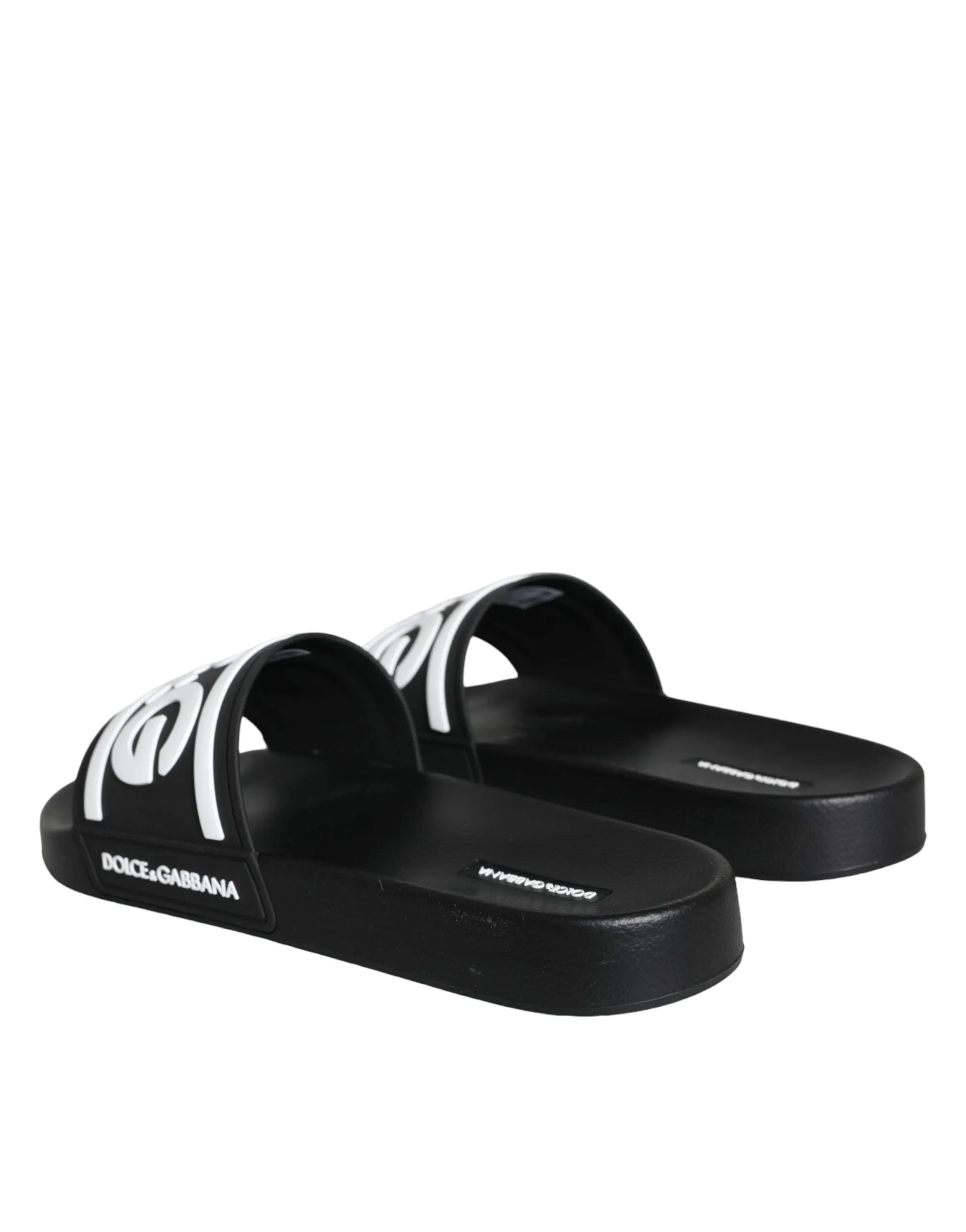 Black White Sandals Rubber Beachwear Shoes sold by Louxly product image thumbnail 4