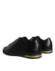 Black Gold Leather Classic Sneakers Shoes sold by Louxly