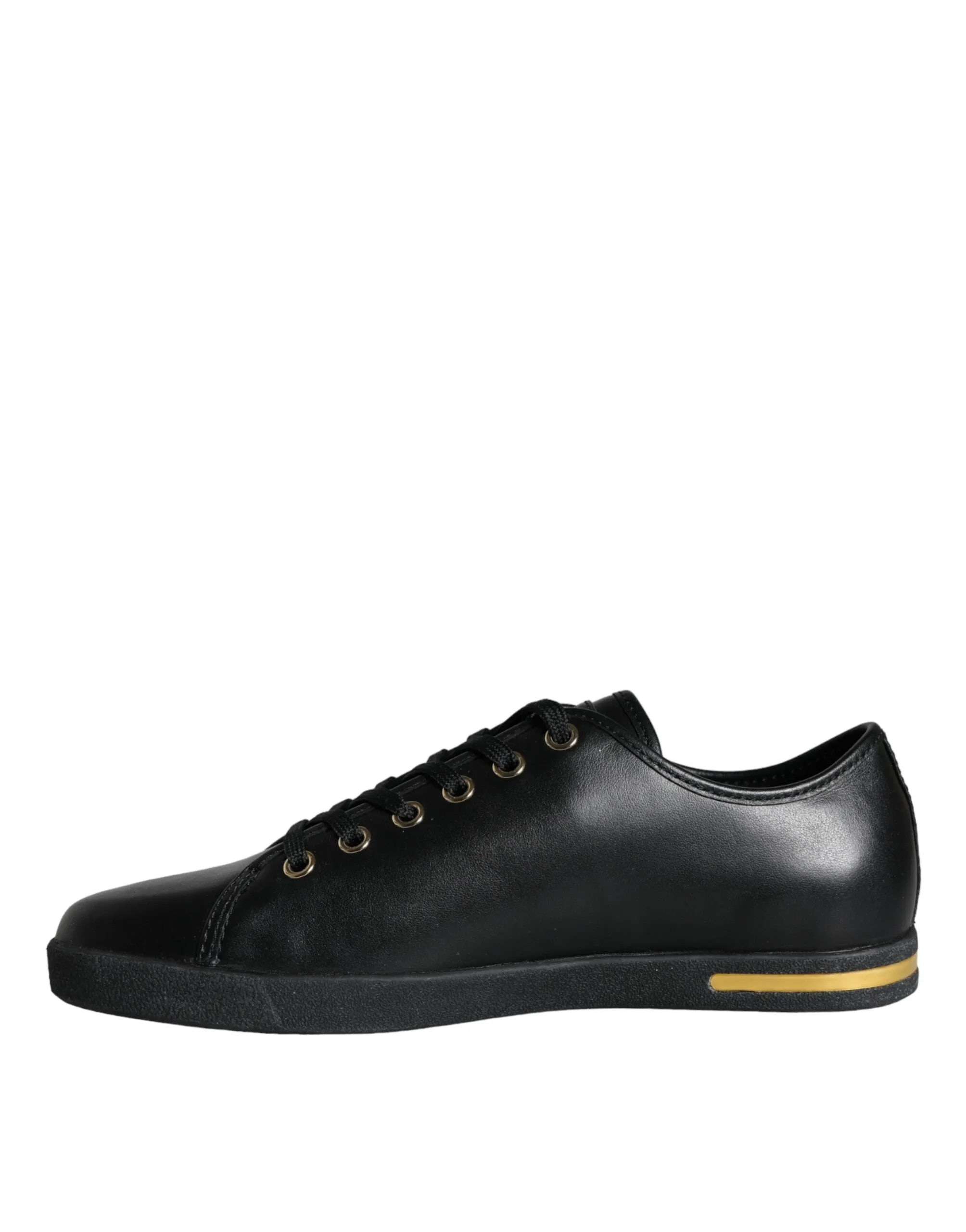 Black Gold Leather Classic Sneakers Shoes sold by Louxly product image thumbnail 5
