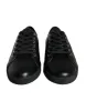 Black Gold Leather Classic Sneakers Shoes sold by Louxly