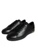 Black Gold Leather Classic Sneakers Shoes sold by Louxly