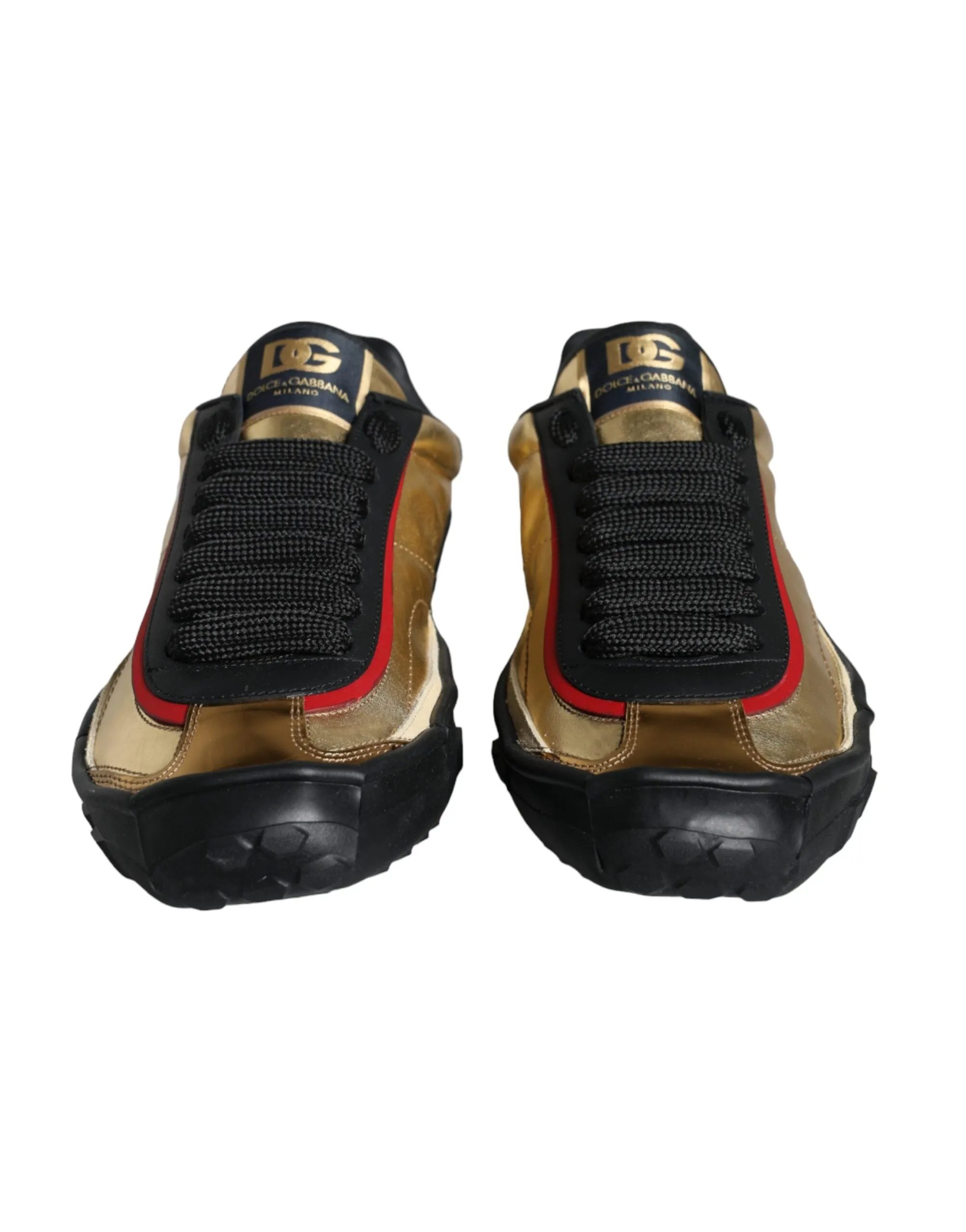 Black Gold Polyester Low Top Sneakers Shoes sold by Louxly product image thumbnail 2