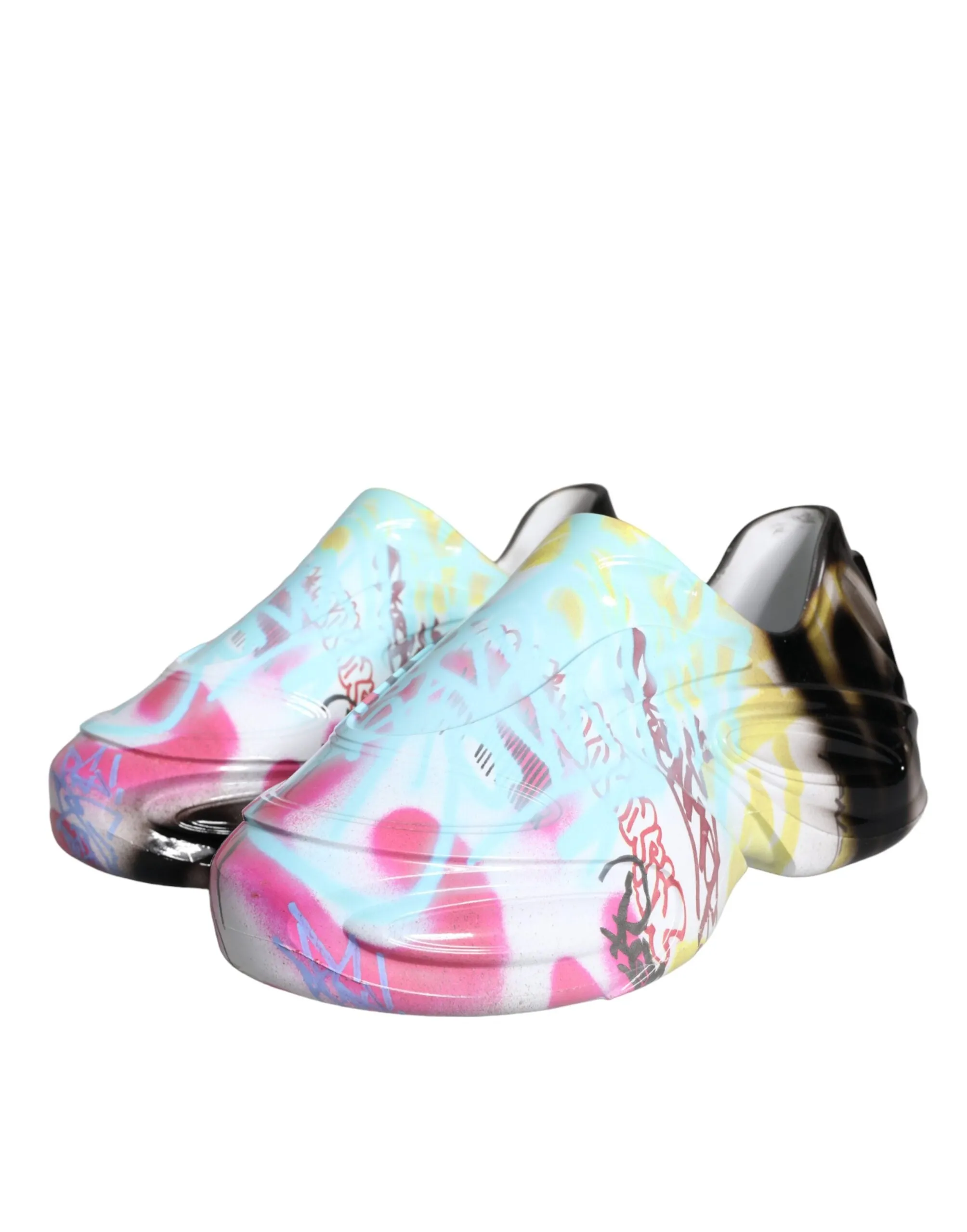 Multicolor Graffiti Rubber Low Top Sneakers Shoes sold by Louxly product image thumbnail 3
