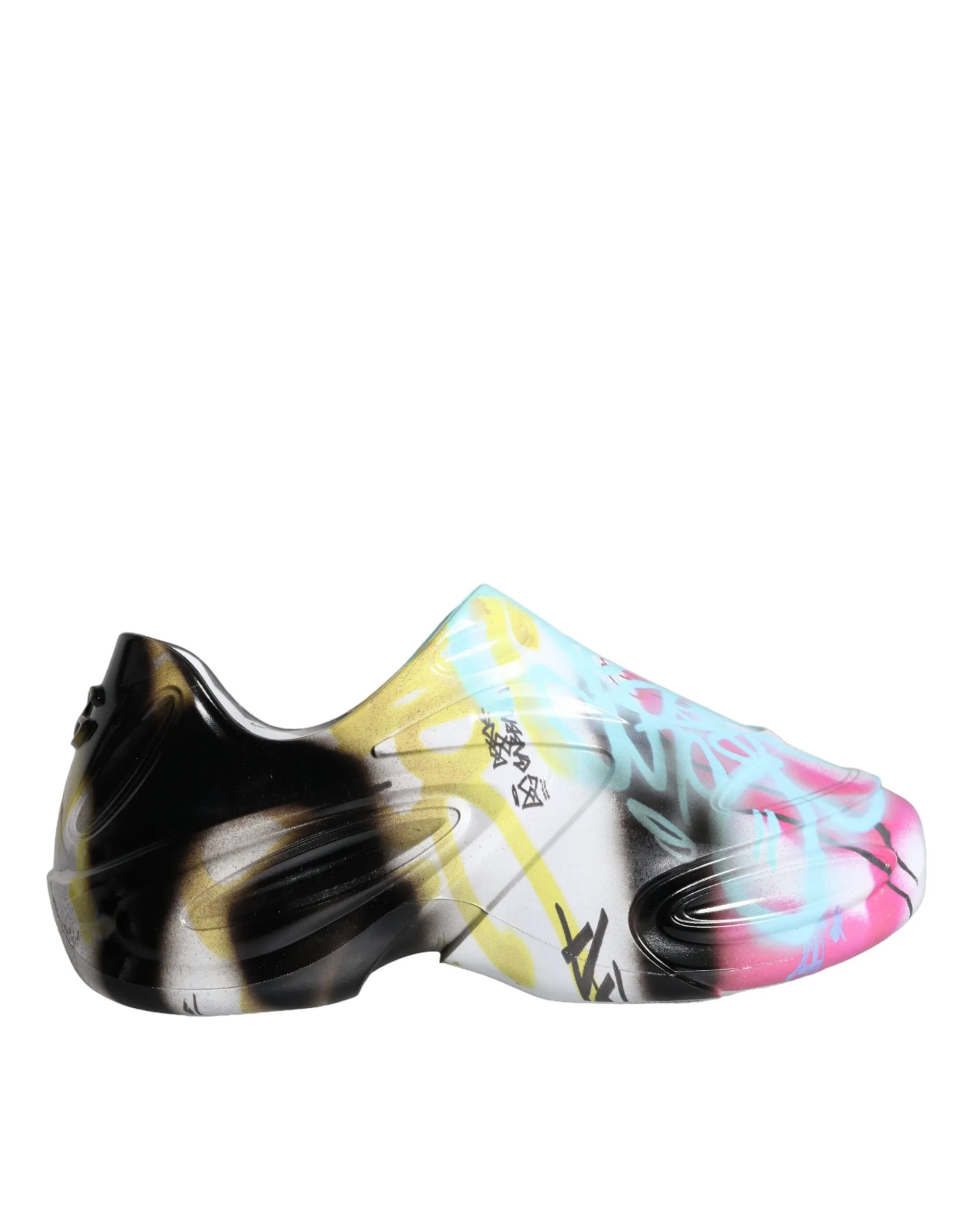 Multicolor Graffiti Rubber Low Top Sneakers Shoes sold by Louxly