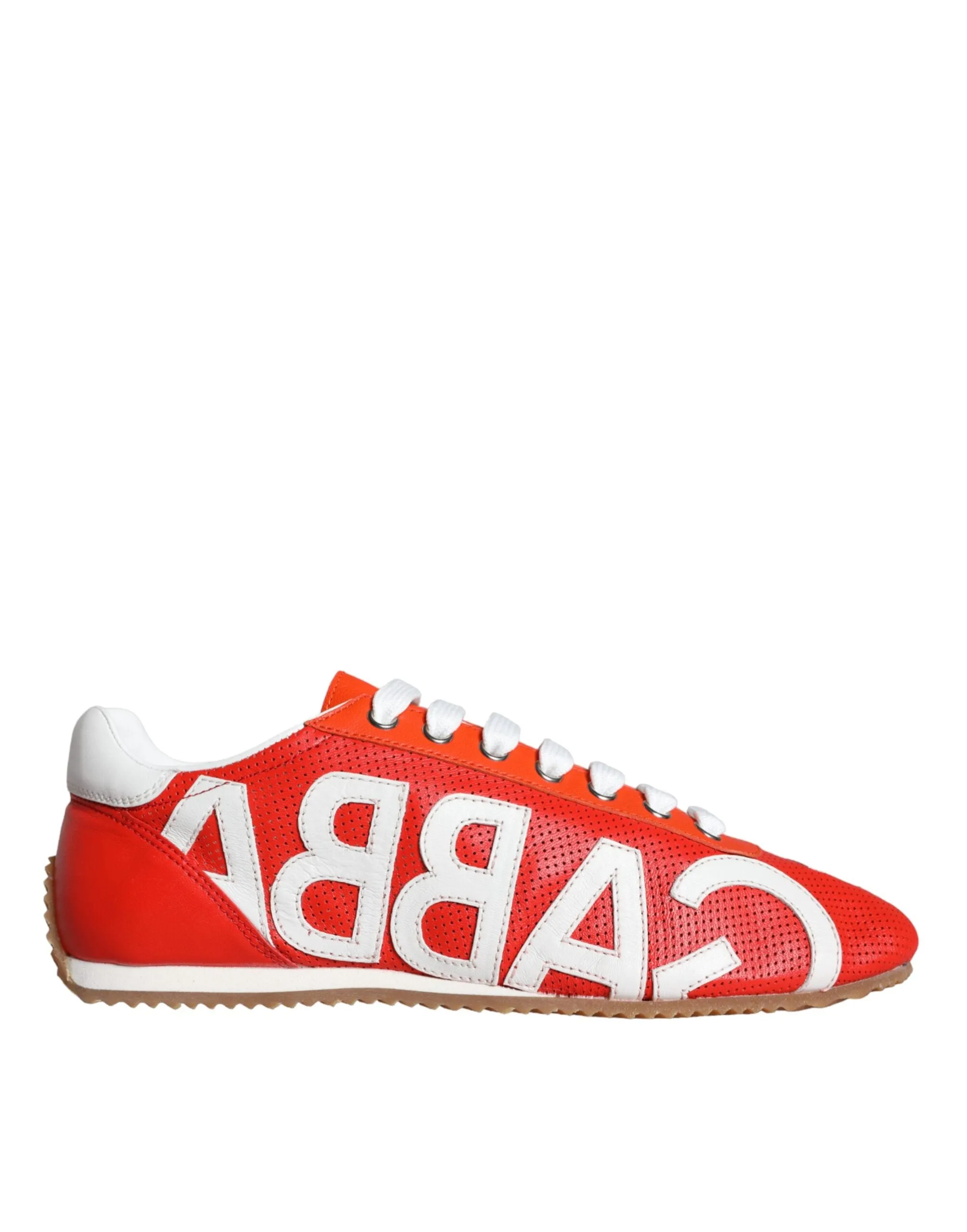 Red White Leather Logo Casual Sneakers Shoes sold by Louxly