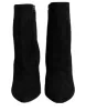 Black Suede Leather Mid Calf Boots Shoes sold by Louxly