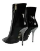 Black Patent Leather Crystal Heel Boots Shoes sold by Louxly