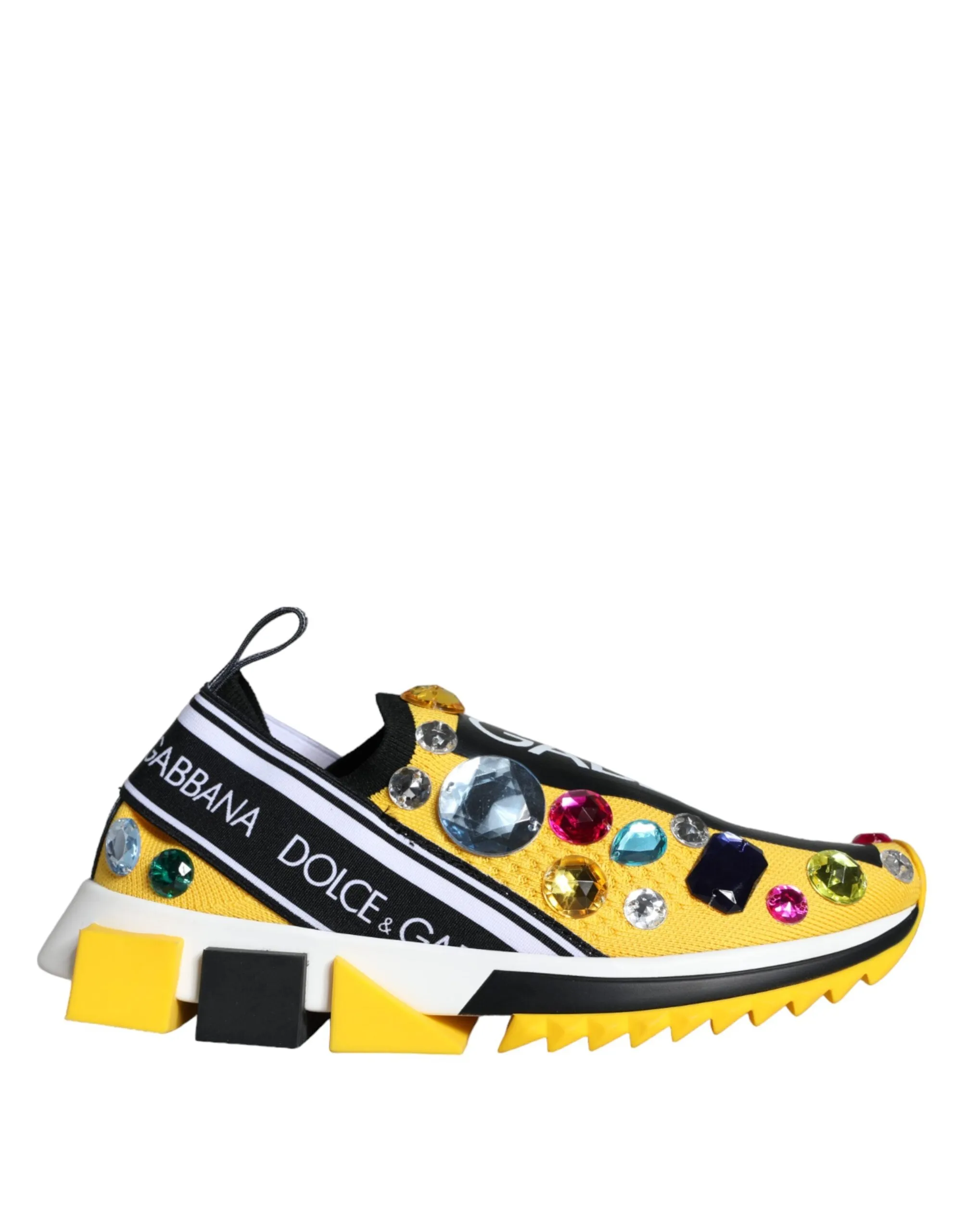 Yellow Sorrento Crystals Sneakers Womens Shoes sold by Louxly