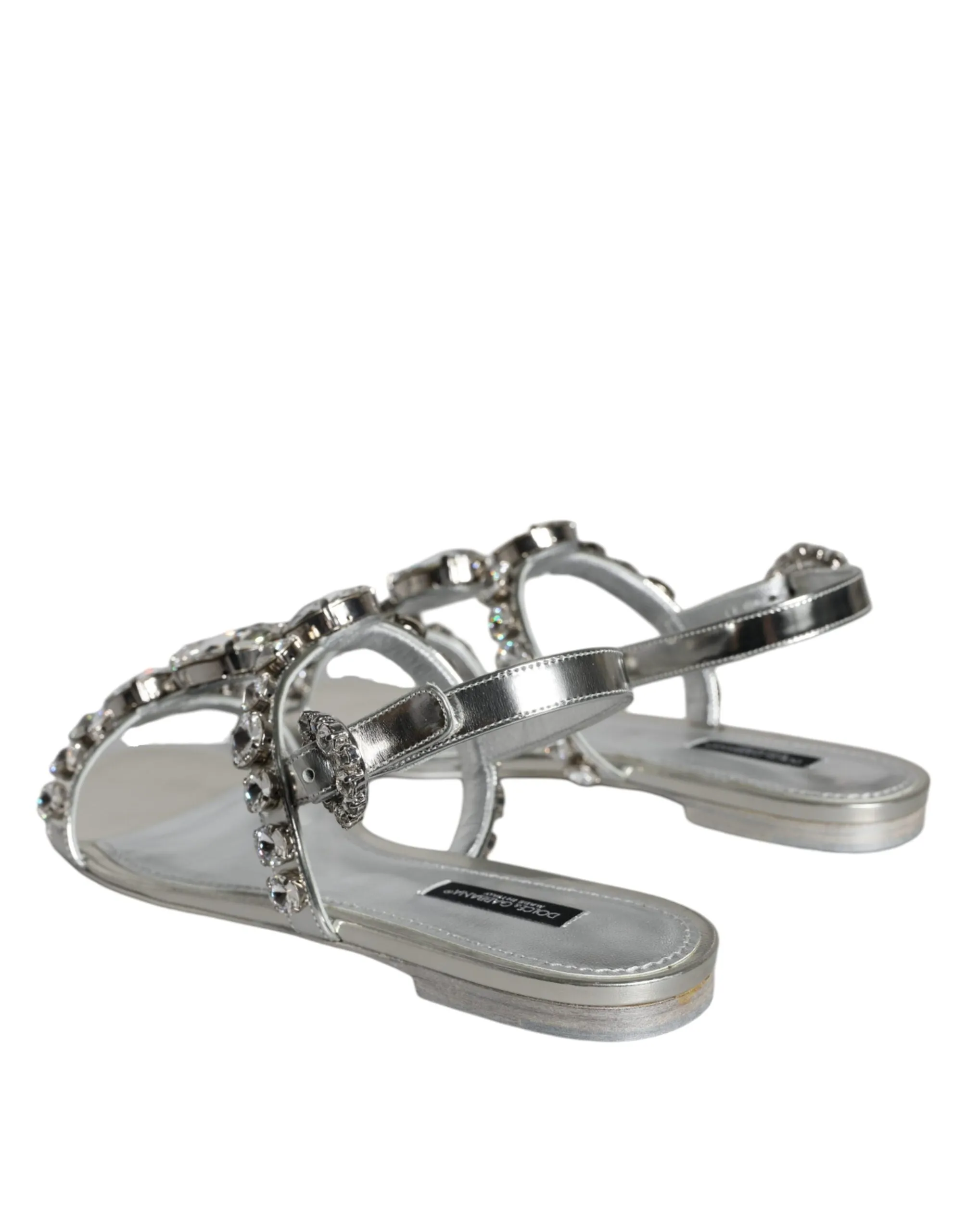 Silver Crystal Sandals Flats Flip Flops Shoes sold by Louxly product image thumbnail 4