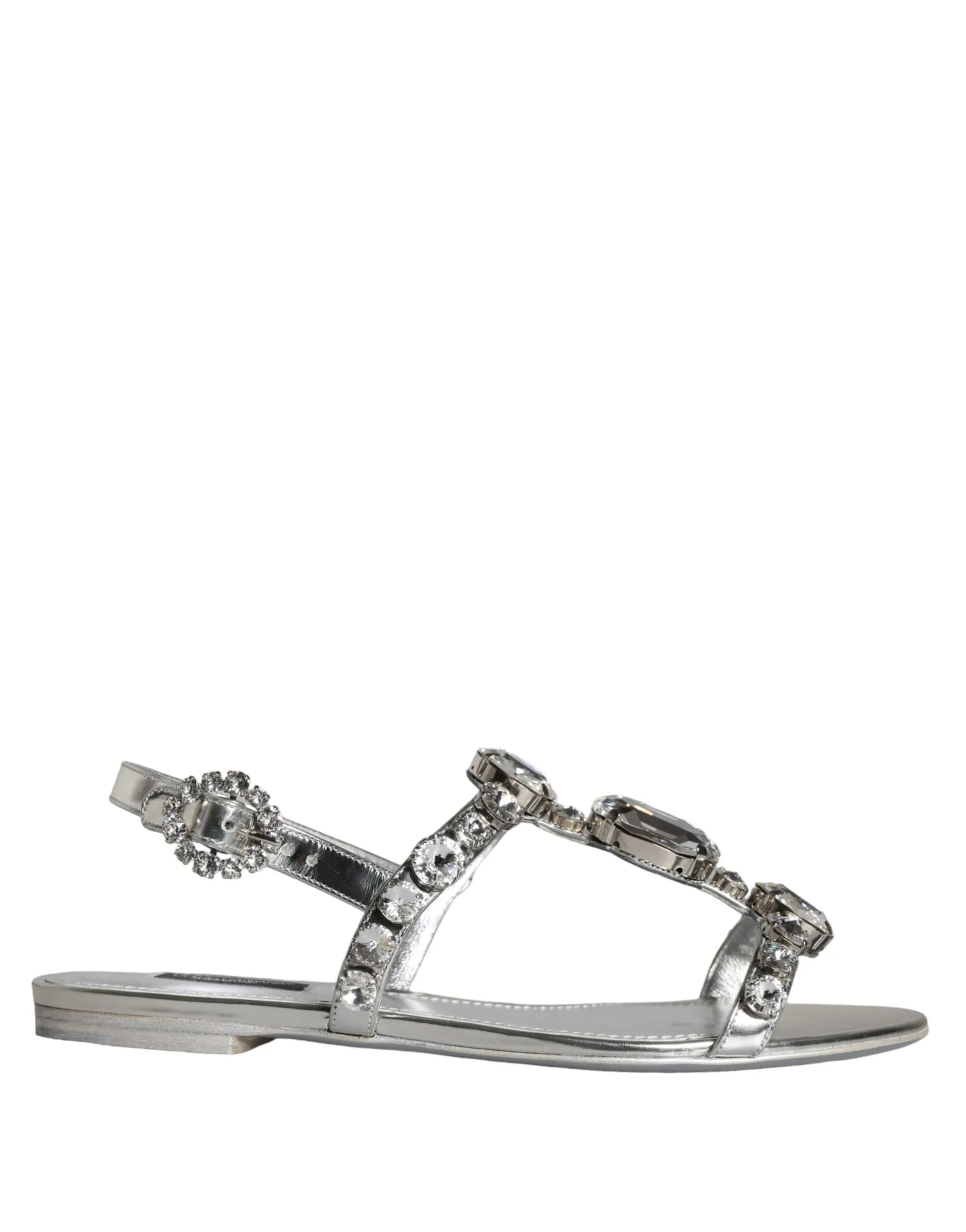 Silver Crystal Sandals Flats Flip Flops Shoes sold by Louxly