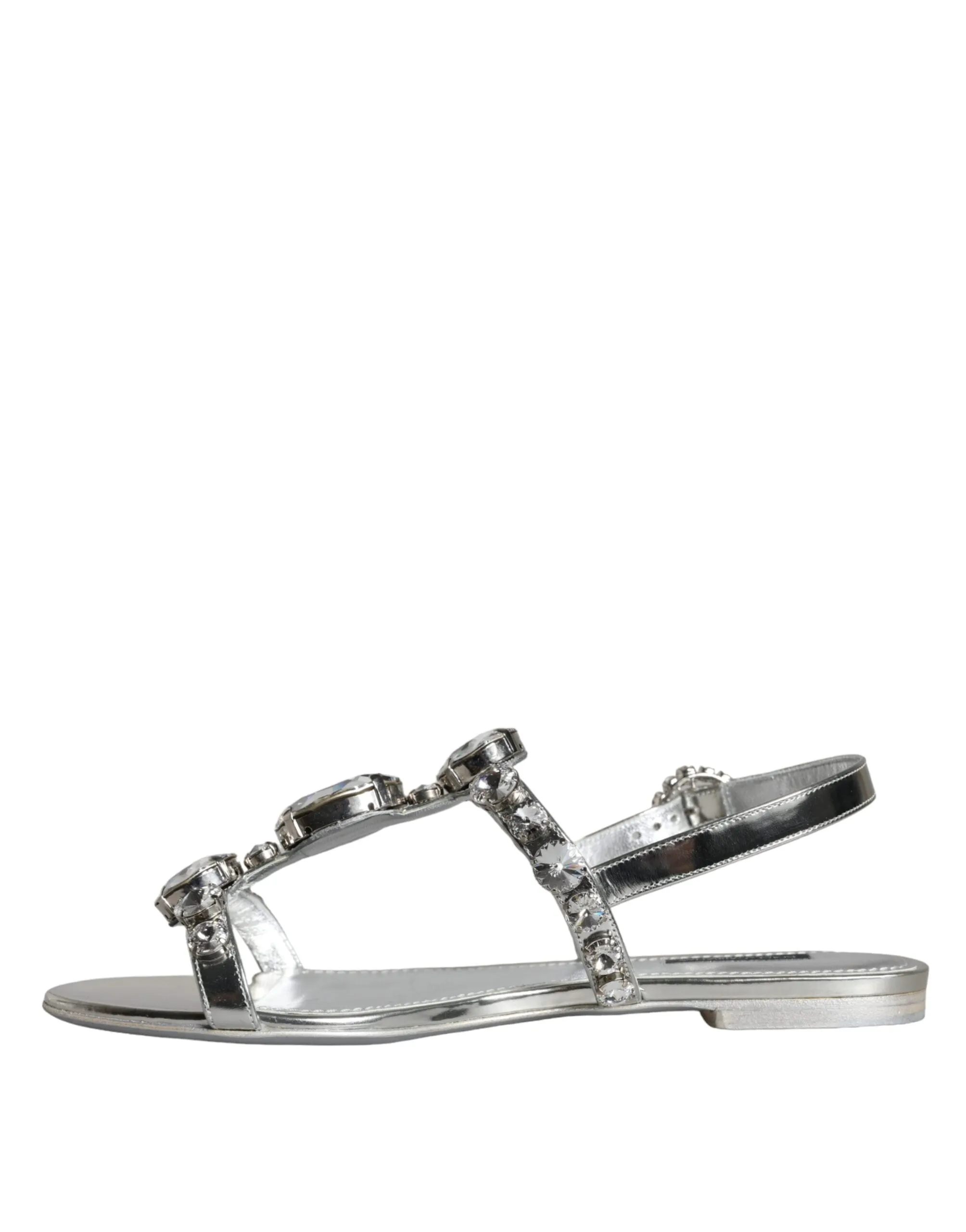 Silver Crystal Sandals Flats Flip Flops Shoes sold by Louxly product image thumbnail 5