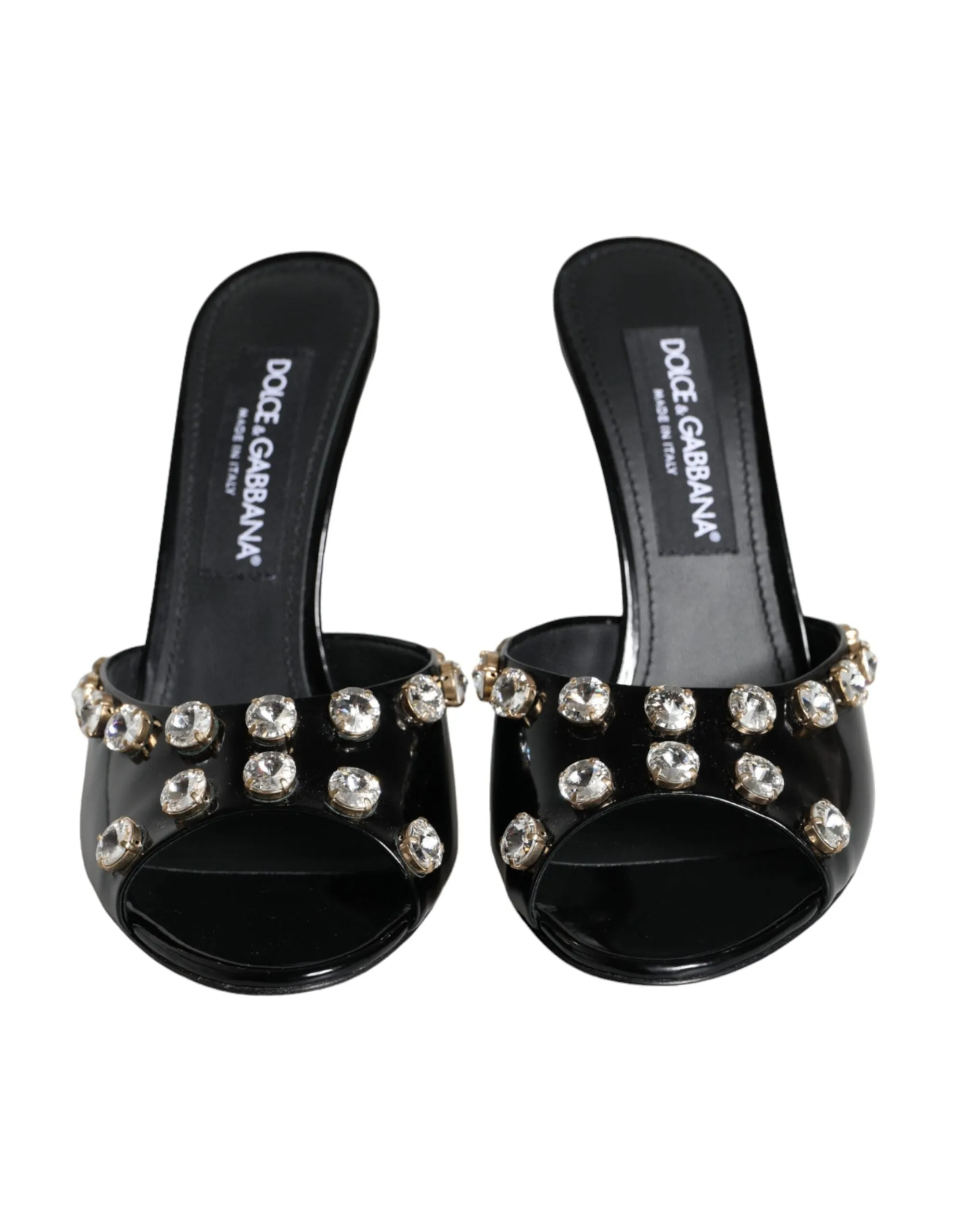 Black Crystal Heels Keira Sandals Shoes sold by Louxly product image thumbnail 2