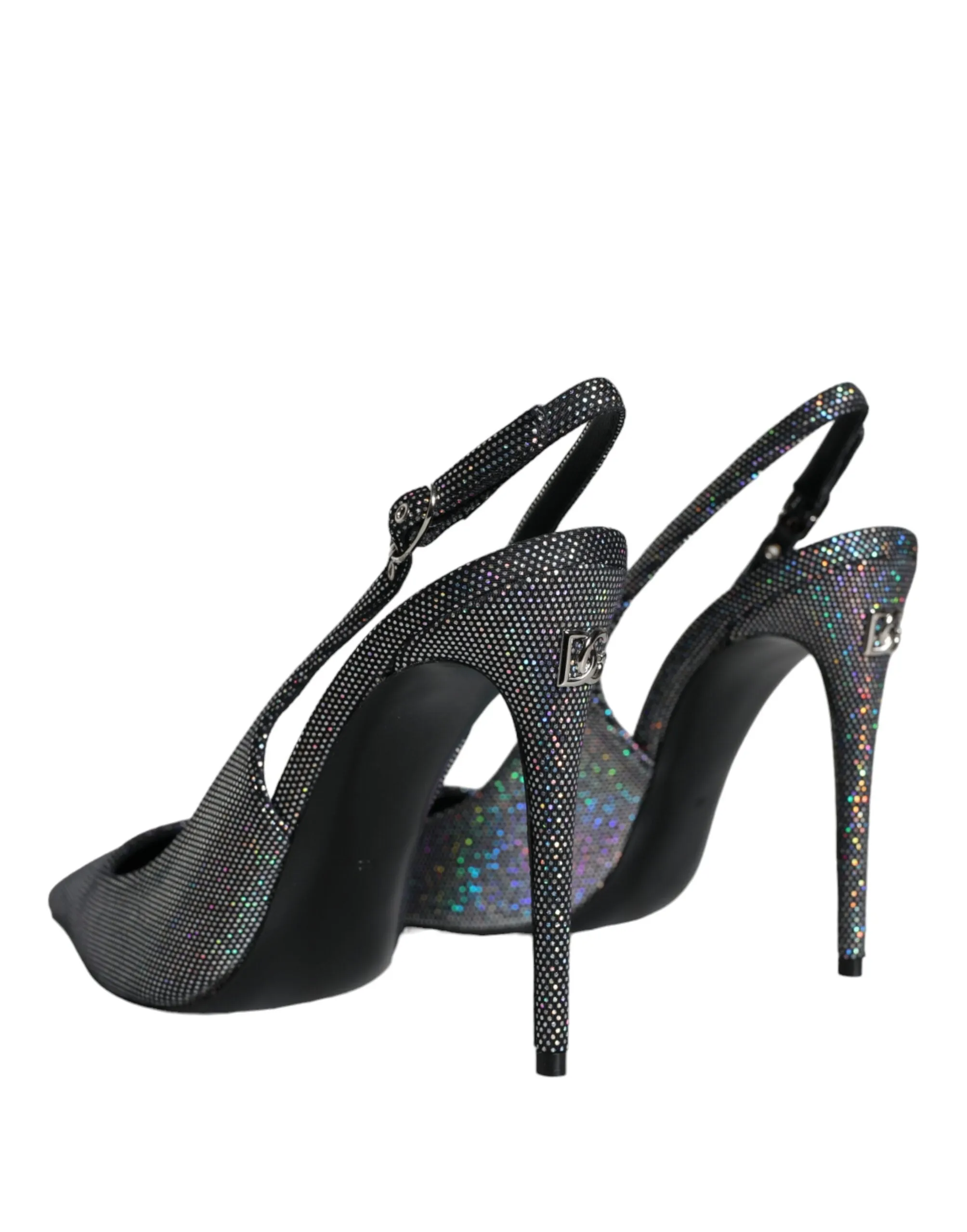 Multicolor Leather Slingback High Heels Sandals Shoes sold by Louxly product image thumbnail 4