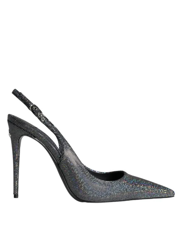 Multicolor Leather Slingback High Heels Sandals Shoes sold by Louxly