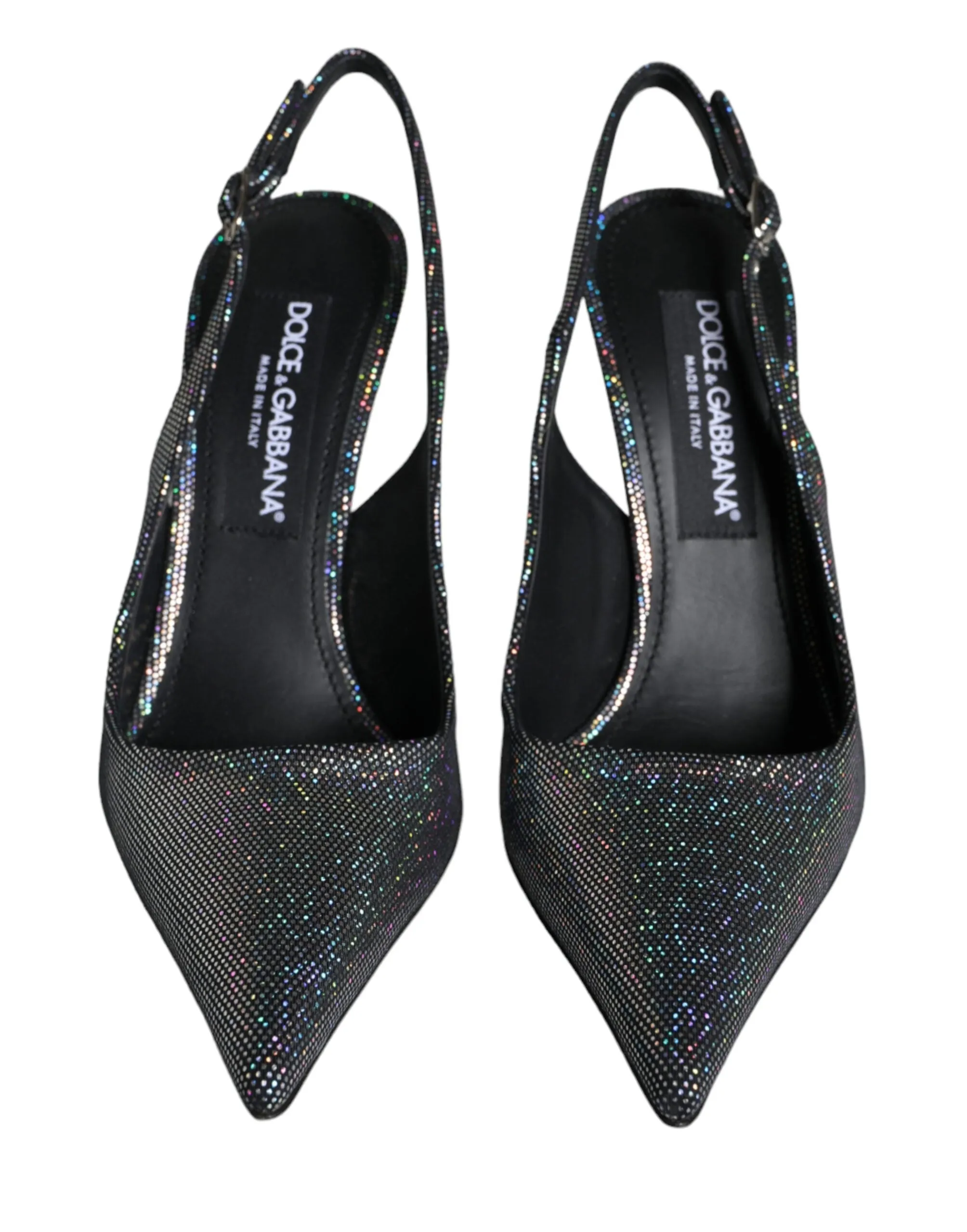 Multicolor Leather Slingback High Heels Sandals Shoes sold by Louxly product image thumbnail 2