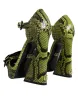 Green Exotic Leather Ankle Strap Heels Sandals Shoes sold by Louxly