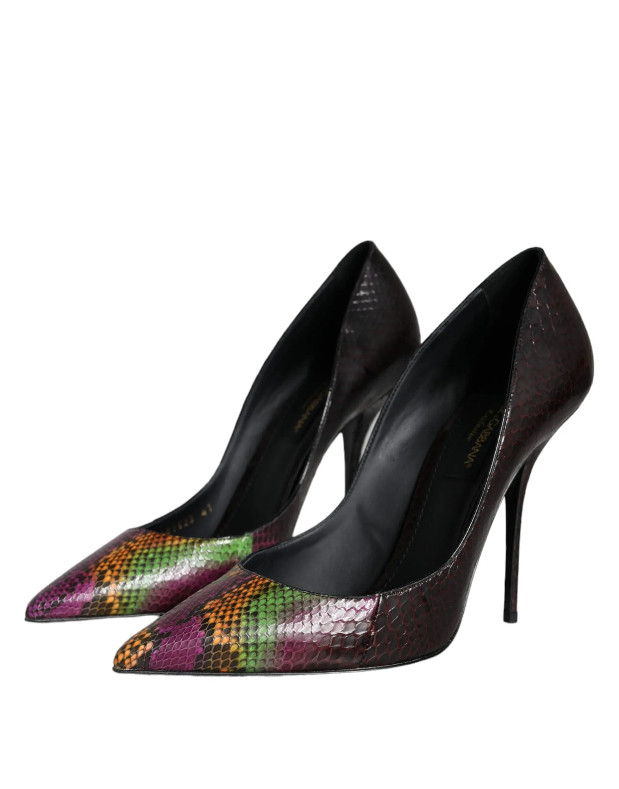 Multicolor Exotic Leather Heels Pumps Shoes sold by Louxly product image thumbnail 3
