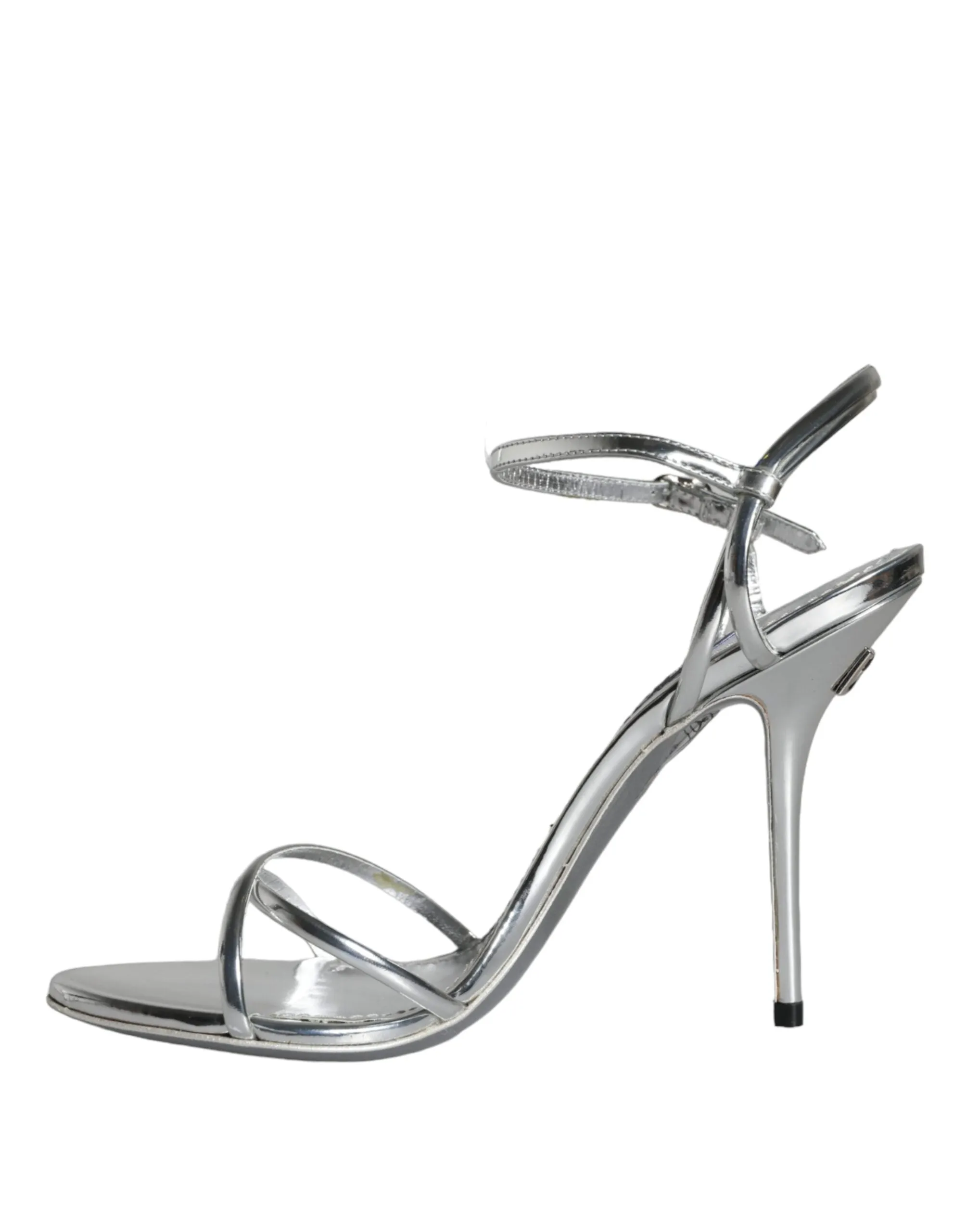 Silver KEIRA Leather AnkleStrap Sandals Shoes sold by Louxly product image thumbnail 5