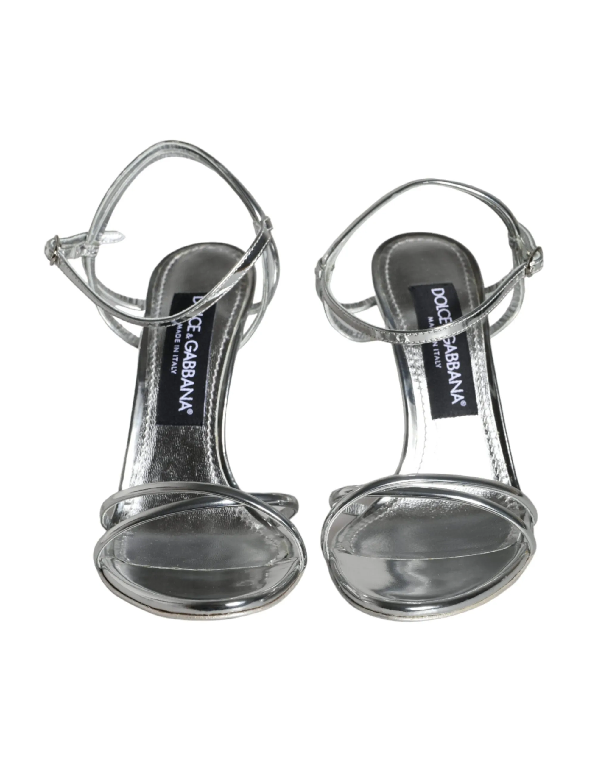 Silver KEIRA Leather AnkleStrap Sandals Shoes sold by Louxly product image thumbnail 2