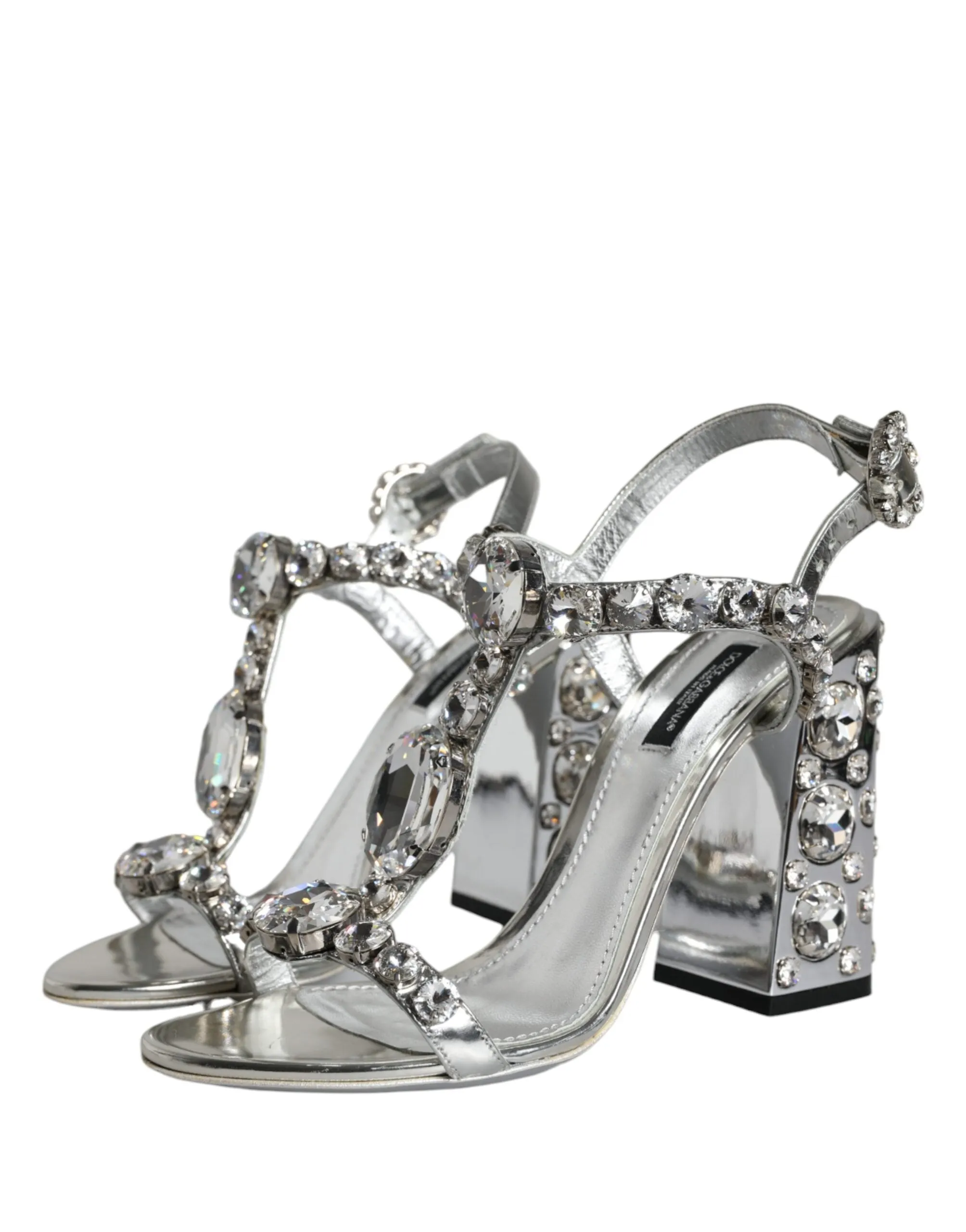 Silver Crystals High Heels Sandals Shoes sold by Louxly product image thumbnail 3