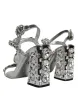 Silver Crystals High Heels Sandals Shoes sold by Louxly