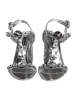 Silver Crystals High Heels Sandals Shoes sold by Louxly