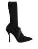 Black Stiletto Heels Mid Calf Boots Shoes sold by Louxly