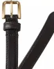 Dark Brown Leather Gold Metal Buckle Women Belt sold by Louxly