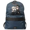 Blue Nylon #DGFamily Patch Men Backpack Bag sold by Louxly