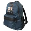 Blue Nylon #DGFamily Patch Men Backpack Bag sold by Louxly