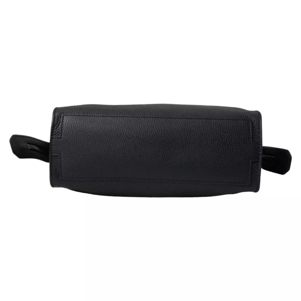 Black Pebbled Leather Edge Shoulder Strap Men Bag sold by Louxly product image thumbnail 4