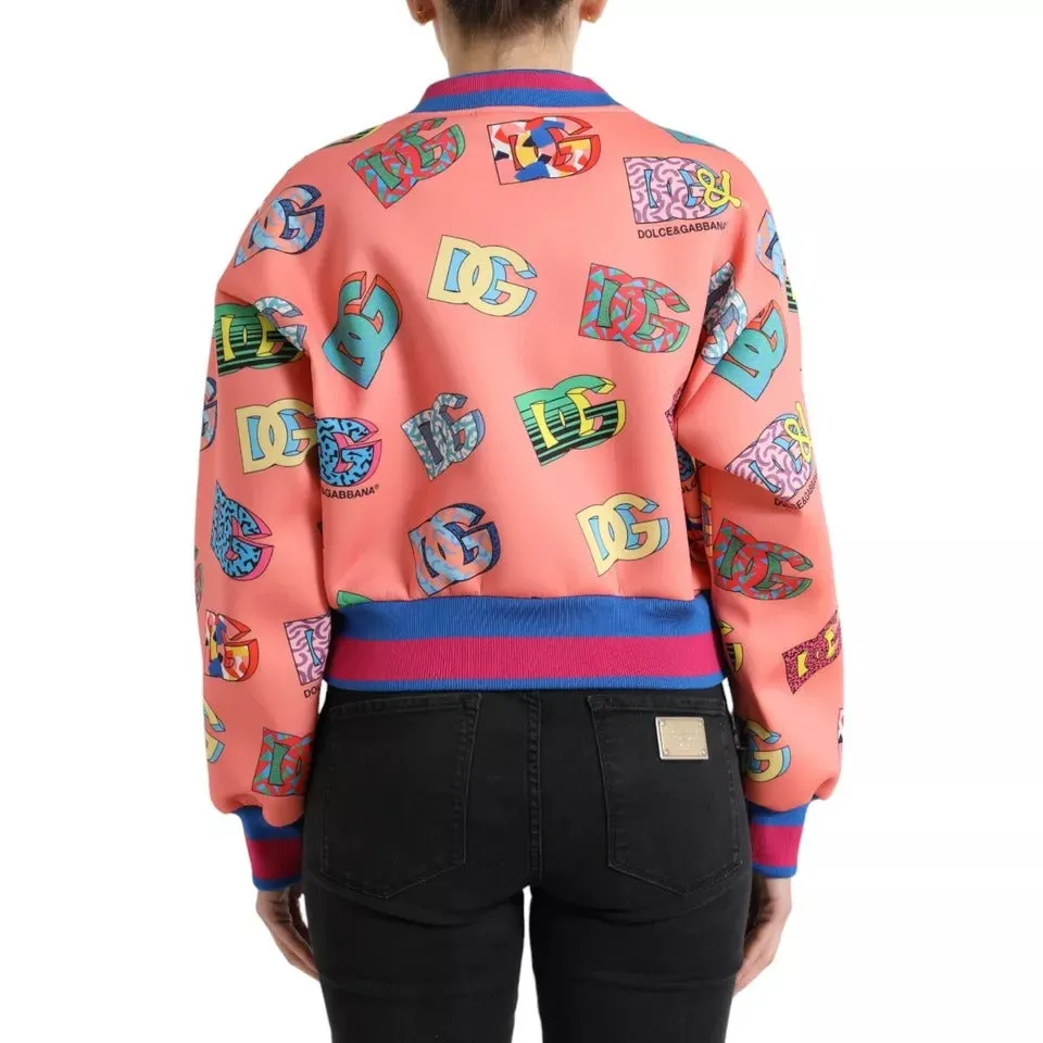 Salmon Pink Logo Print Sweatshirt Sweater sold by Louxly product image thumbnail 3
