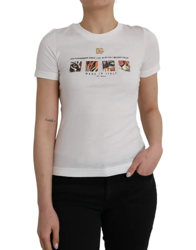 White Cotton Short Sleeves Crew Neck T-shirt sold by Louxly