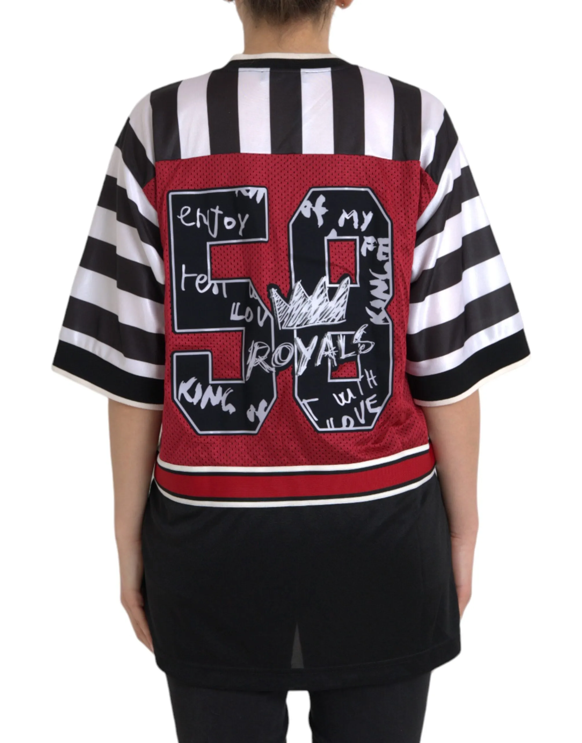Multicolor Royals Panda Oversized T-shirt sold by Louxly product image thumbnail 5