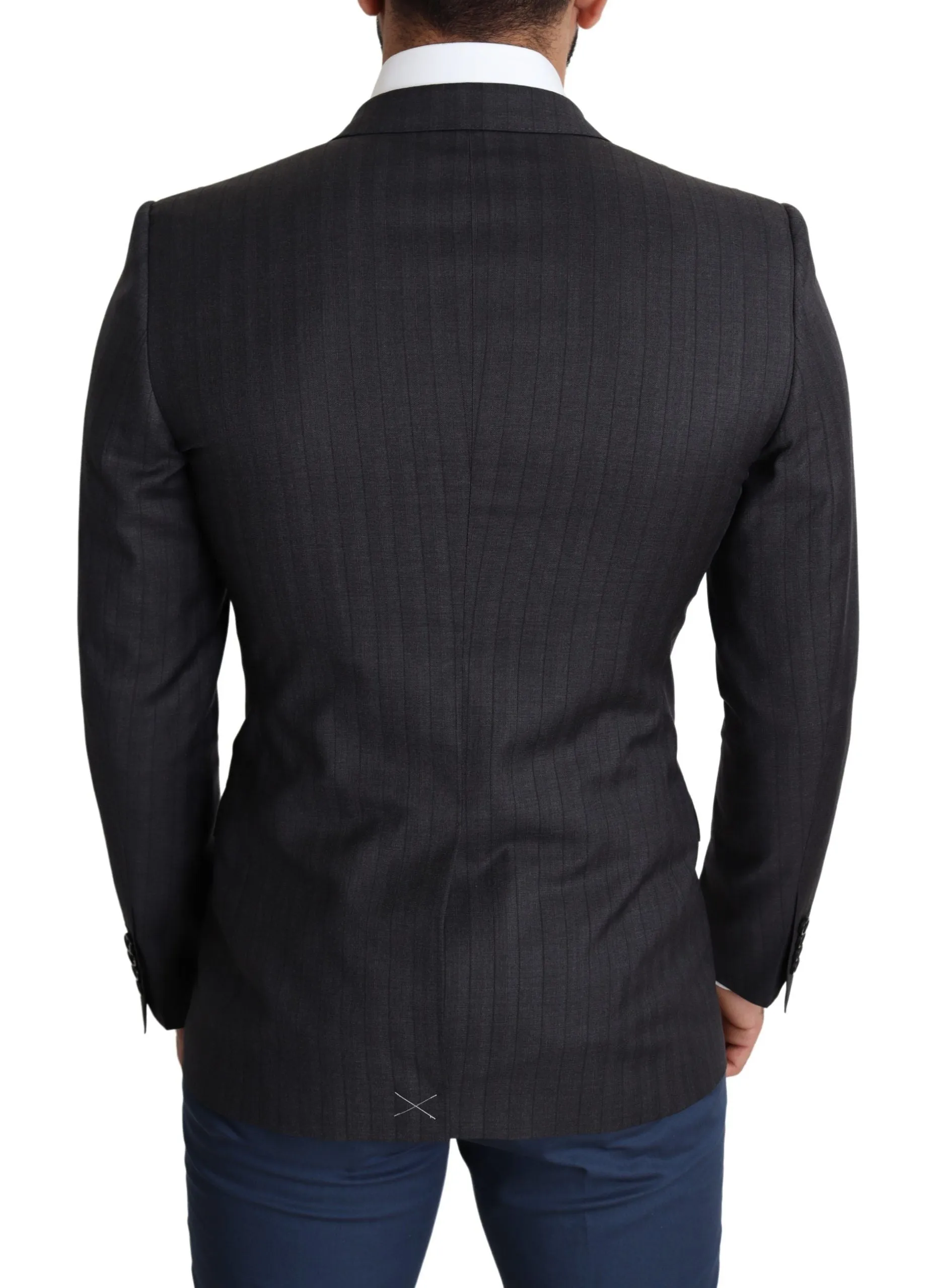 Elegant Black Virgin Wool Martini Blazer sold by Louxly product image thumbnail 2