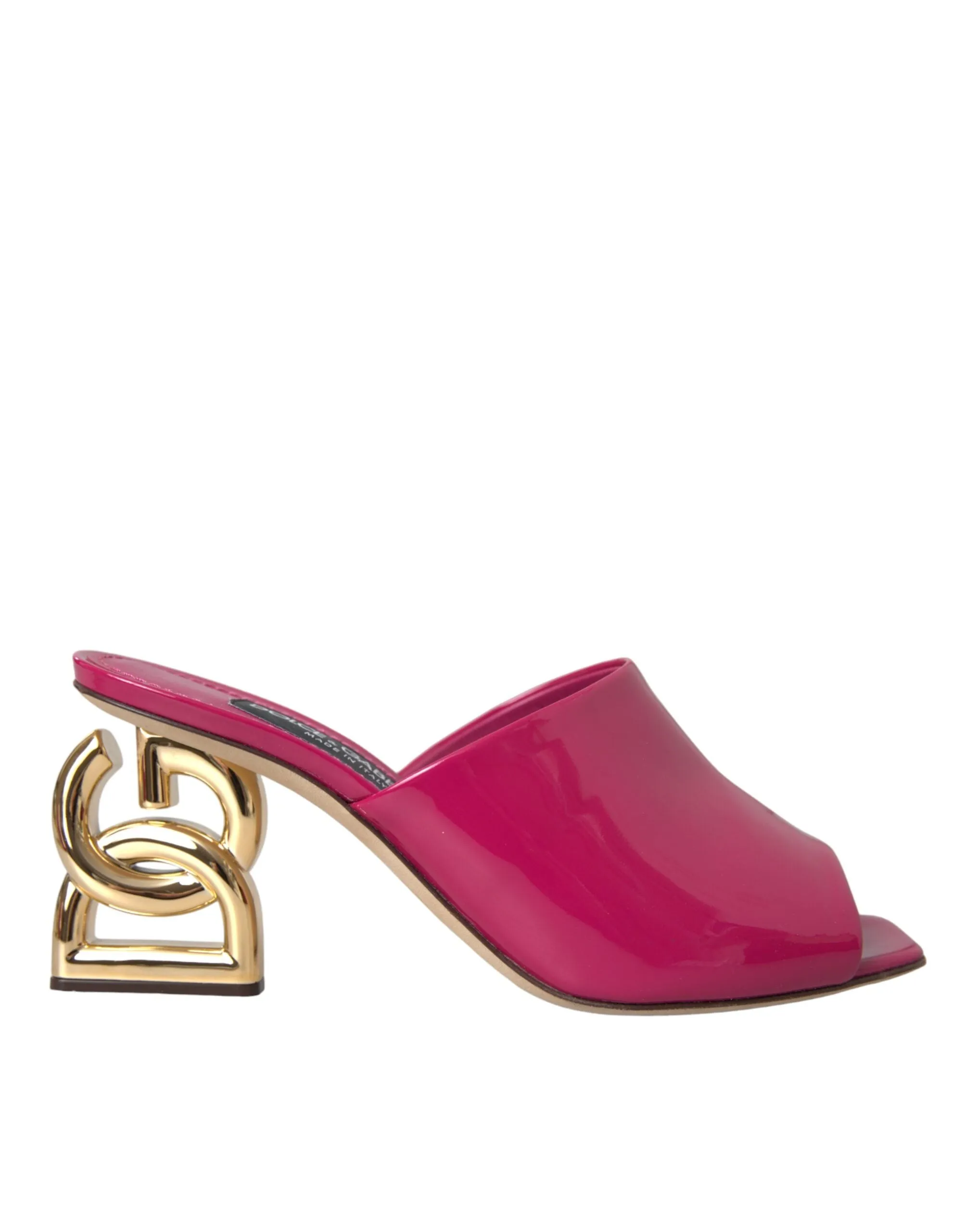 Fuchsia DG Logo Heels Slides Sandals Shoes sold by Louxly product image thumbnail 5
