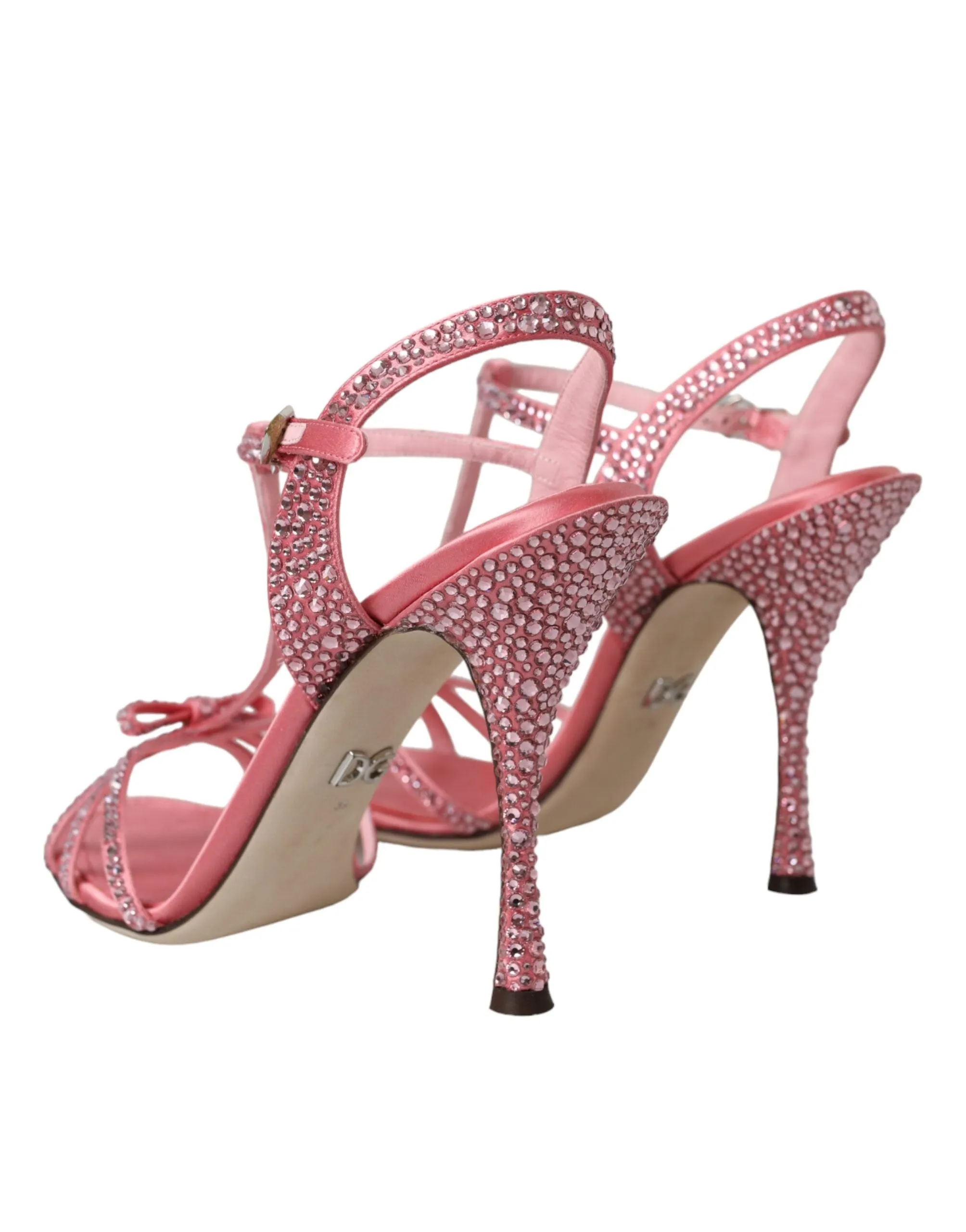 Pink Strass Ankle Strap Heels Sandals Shoes sold by Louxly product image thumbnail 4