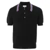 Black Wool Polo Shirt sold by Louxly