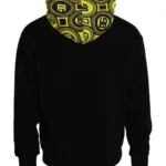 Black Logo Cotton Hooded Sweatshirt Sweater sold by Louxly product image thumbnail 4