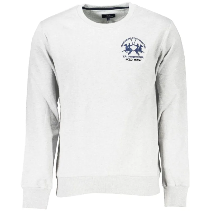 Elegant Cotton Crewneck Sweatshirt in White sold by Louxly