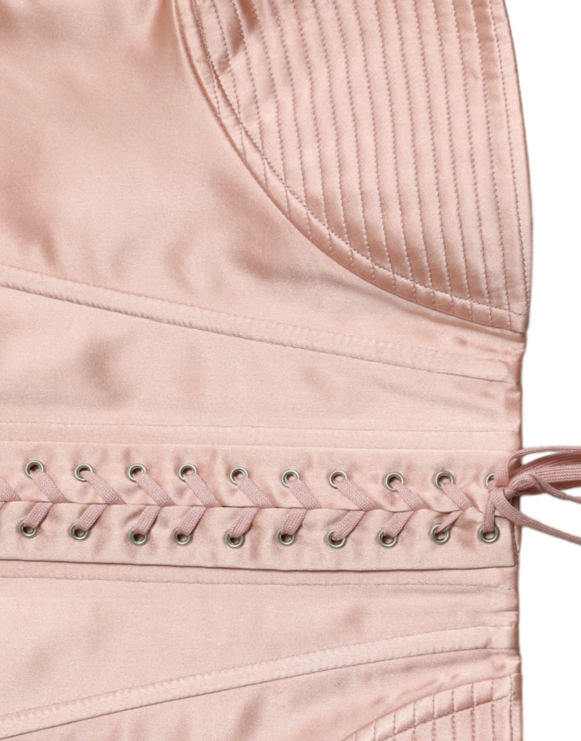 Elegant Pink Lace-Up Corset Belt sold by Louxly product image thumbnail 5