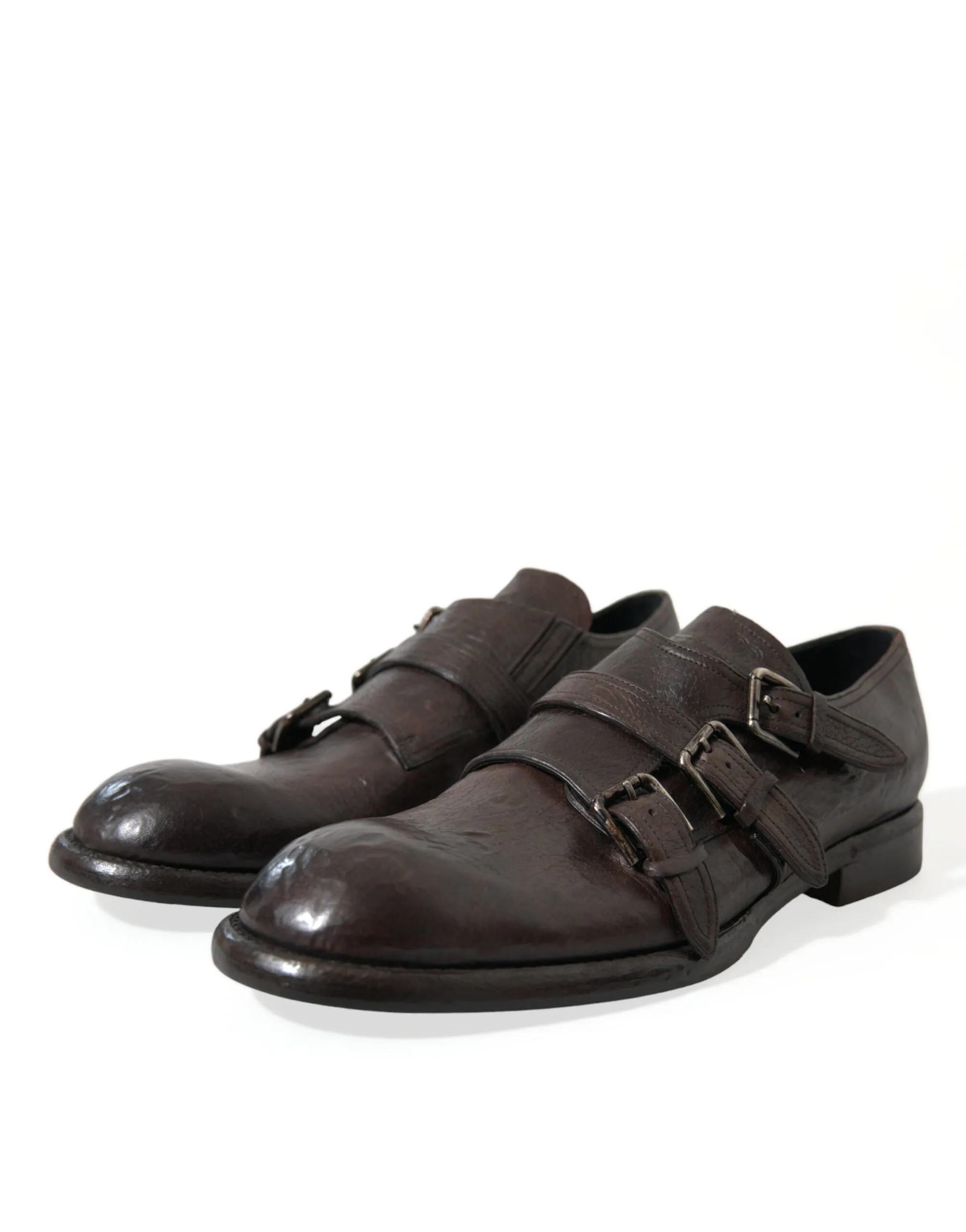 Elegant Triple Buckle Leather Dress Shoes sold by Louxly product image thumbnail 3