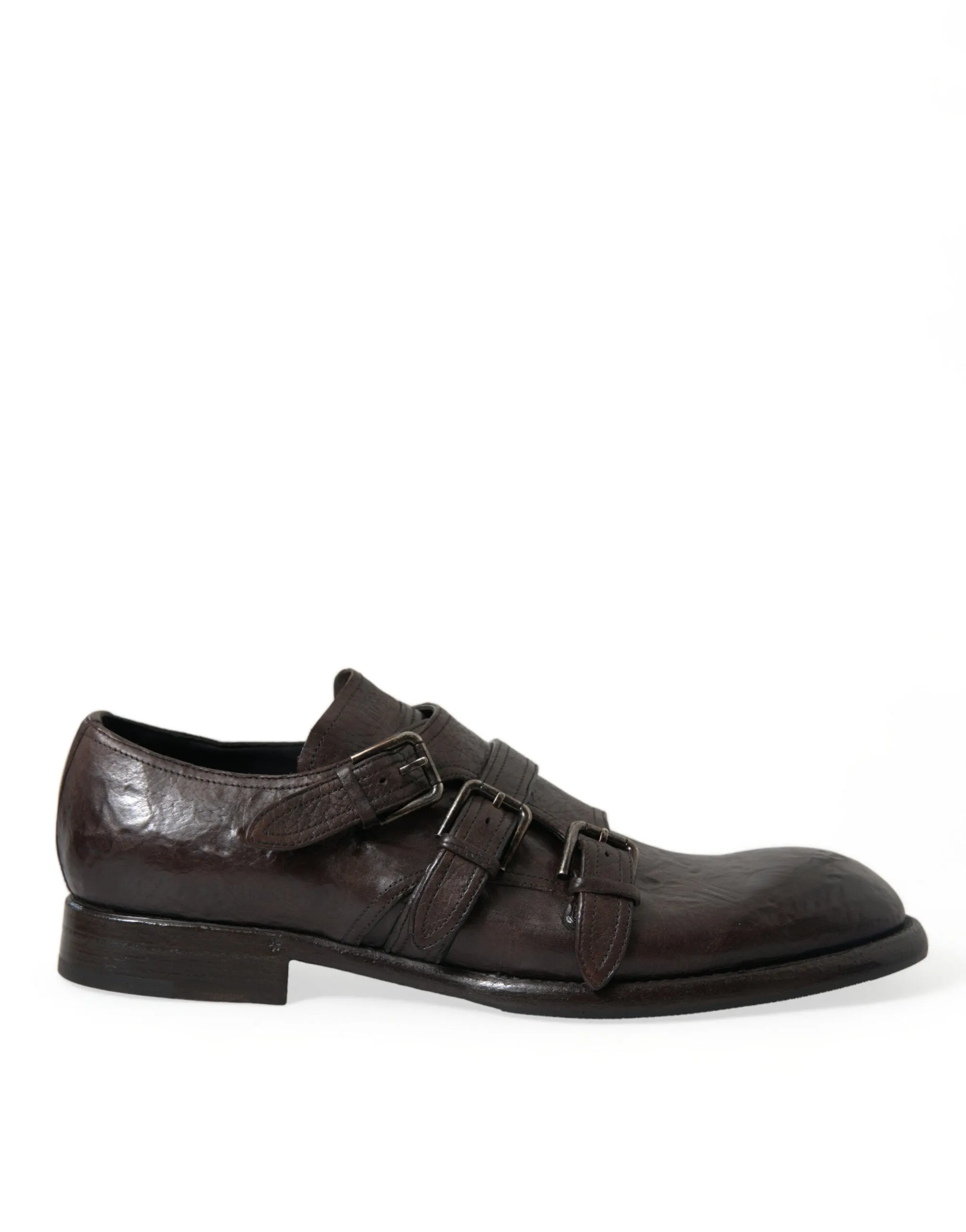 Elegant Triple Buckle Leather Dress Shoes sold by Louxly