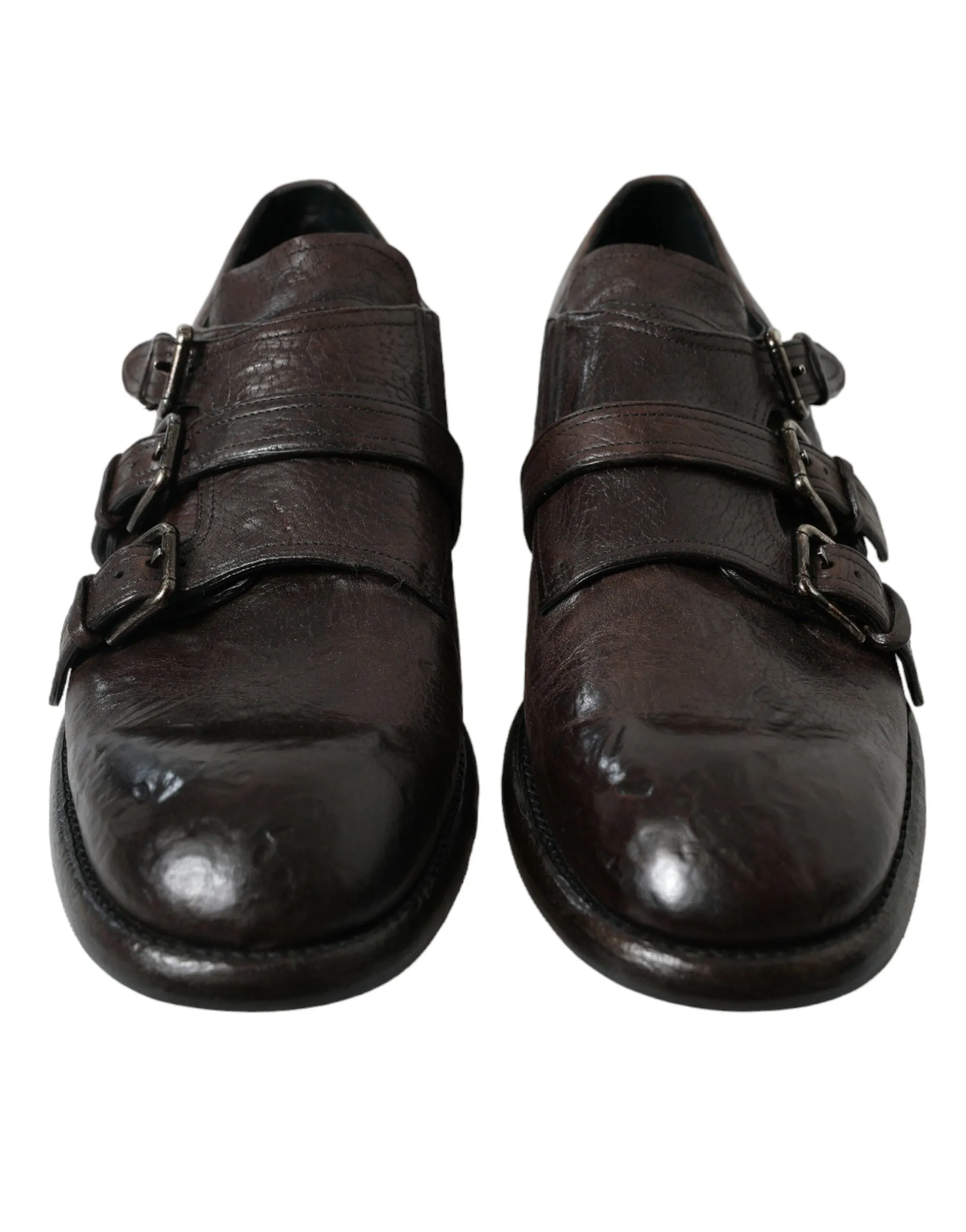 Elegant Triple Buckle Leather Dress Shoes sold by Louxly product image thumbnail 2