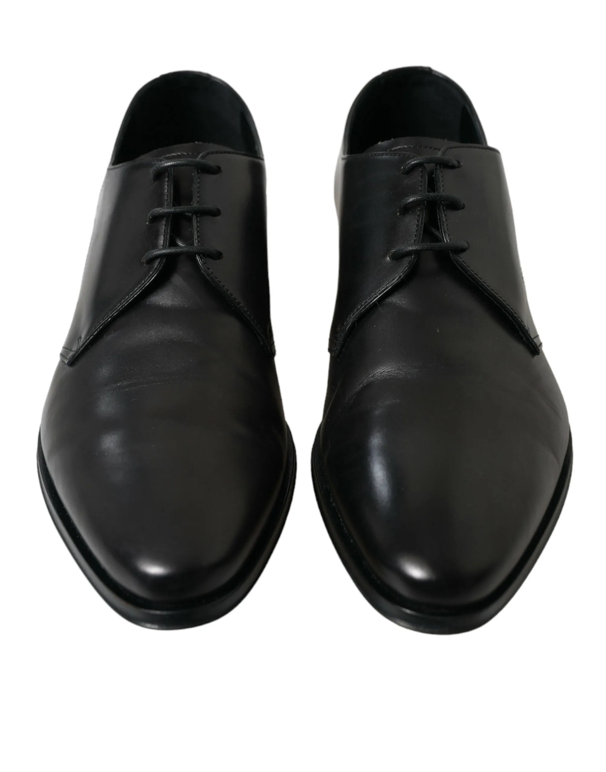 Elegant Black Leather Derby Dress Shoes sold by Louxly product image thumbnail 2