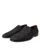 Elegant Black Brocade Dress Loafers sold by Louxly