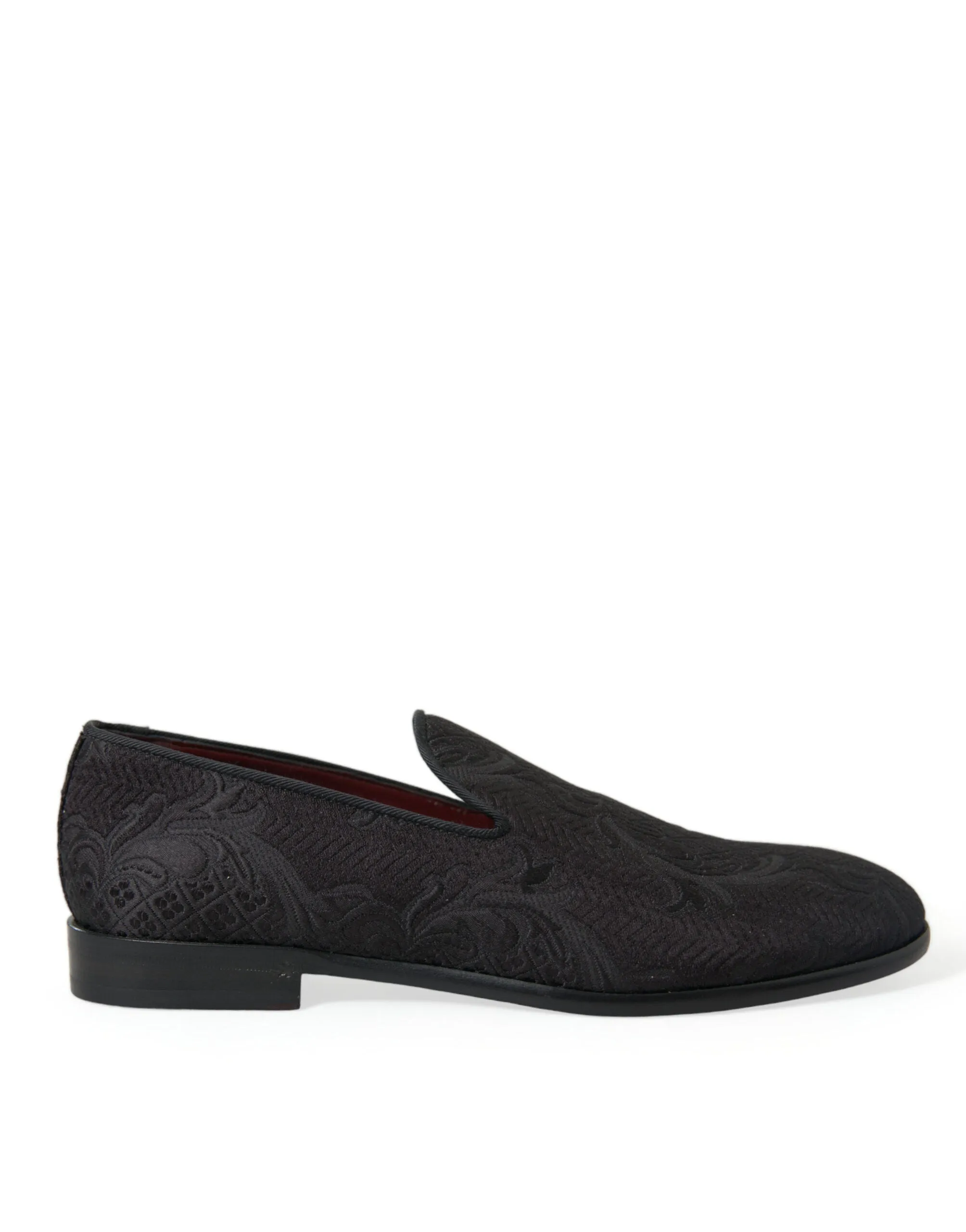 Elegant Black Brocade Dress Loafers sold by Louxly