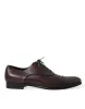 Elegant Burgundy Leather Derby Shoes sold by Louxly