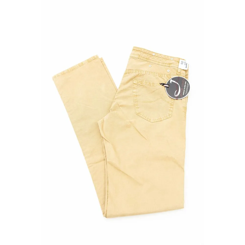 Beige Cotton Men Jean sold by Louxly